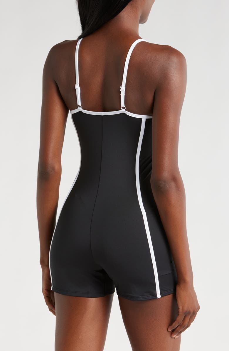 TomboyX 3.5-Inch One-Piece Rashguard Swimsuit, Alternate, color, 