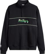 MALBON Grateful Dead Quarter Zip Sweatshirt