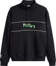 MALBON Grateful Dead Quarter Zip Sweatshirt