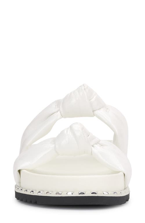 Jessica Simpson Caralyna Platform Slide Sandal In White