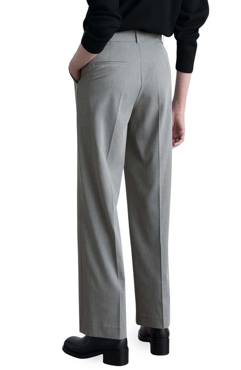 MANGO Straight Leg Pants, Alternate, color, Grey