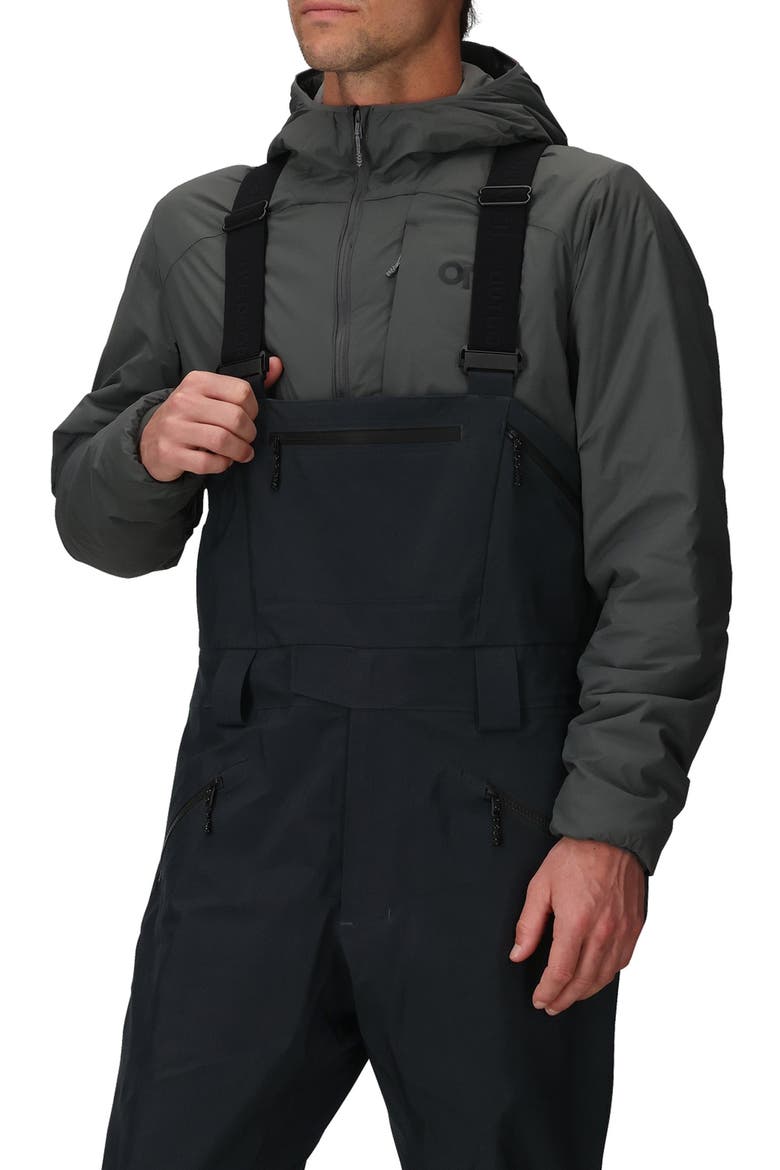 Hemispheres Team Waterproof Ski Bibs, Main, color, BLACK