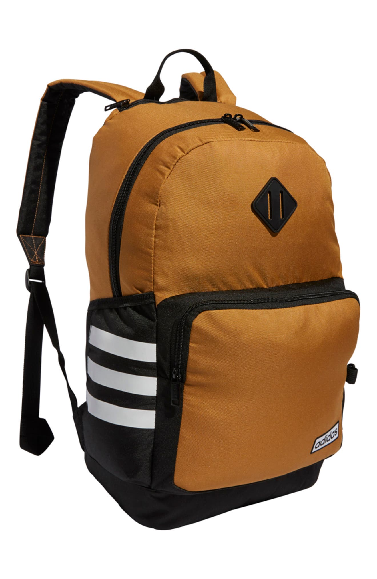 Classic 3-Stripe 4 Backpack, Main, color, MEDIUM BROWN