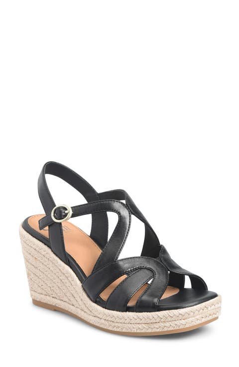 Norma Slingback Espadrille Platform Wedge Sandal (Women)