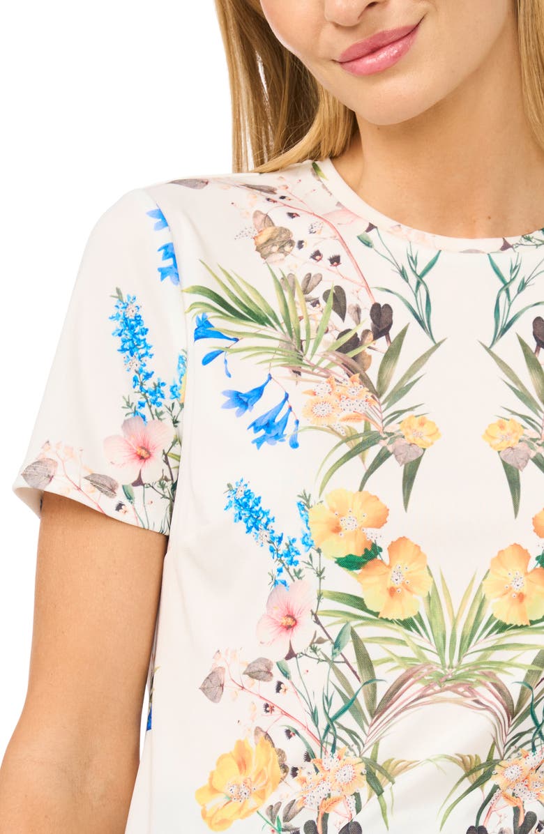 Ted Baker Floral Graphic T-Shirt, Alternate, color, Ultra White