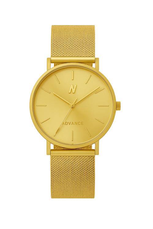 Ncmprbl Advance No Limit Mesh Strap Watch, 36mm In Gold