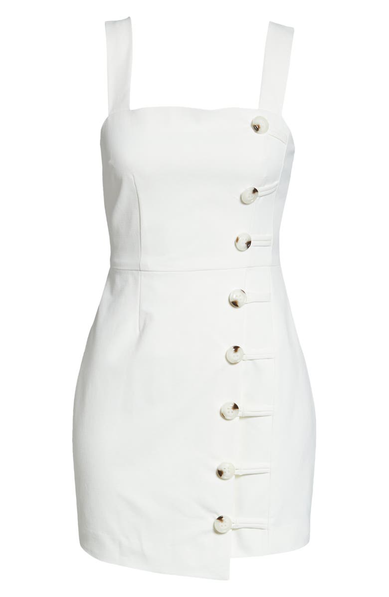 Finders Keepers Mila Asymmetrical Button Front Minidress, Alternate, color, 