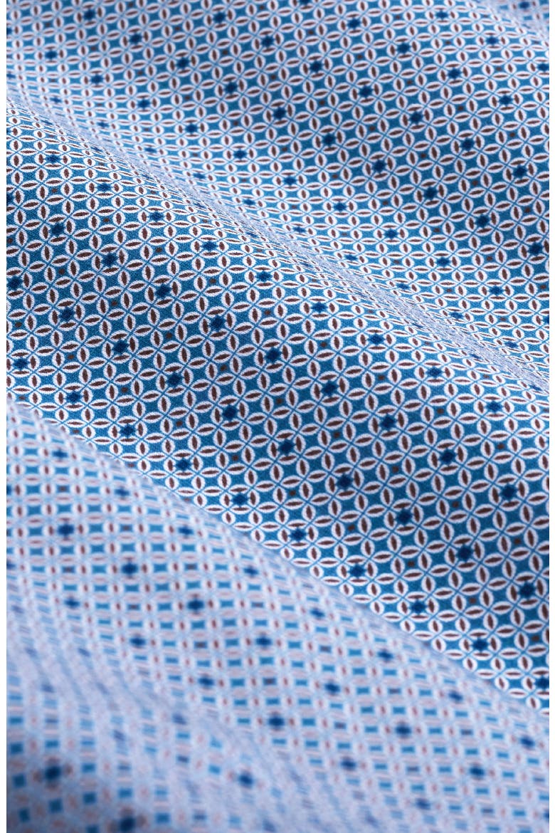 James OoohCotton Print Long Sleeve Button-Up Shirt, Alternate, color, TEAL