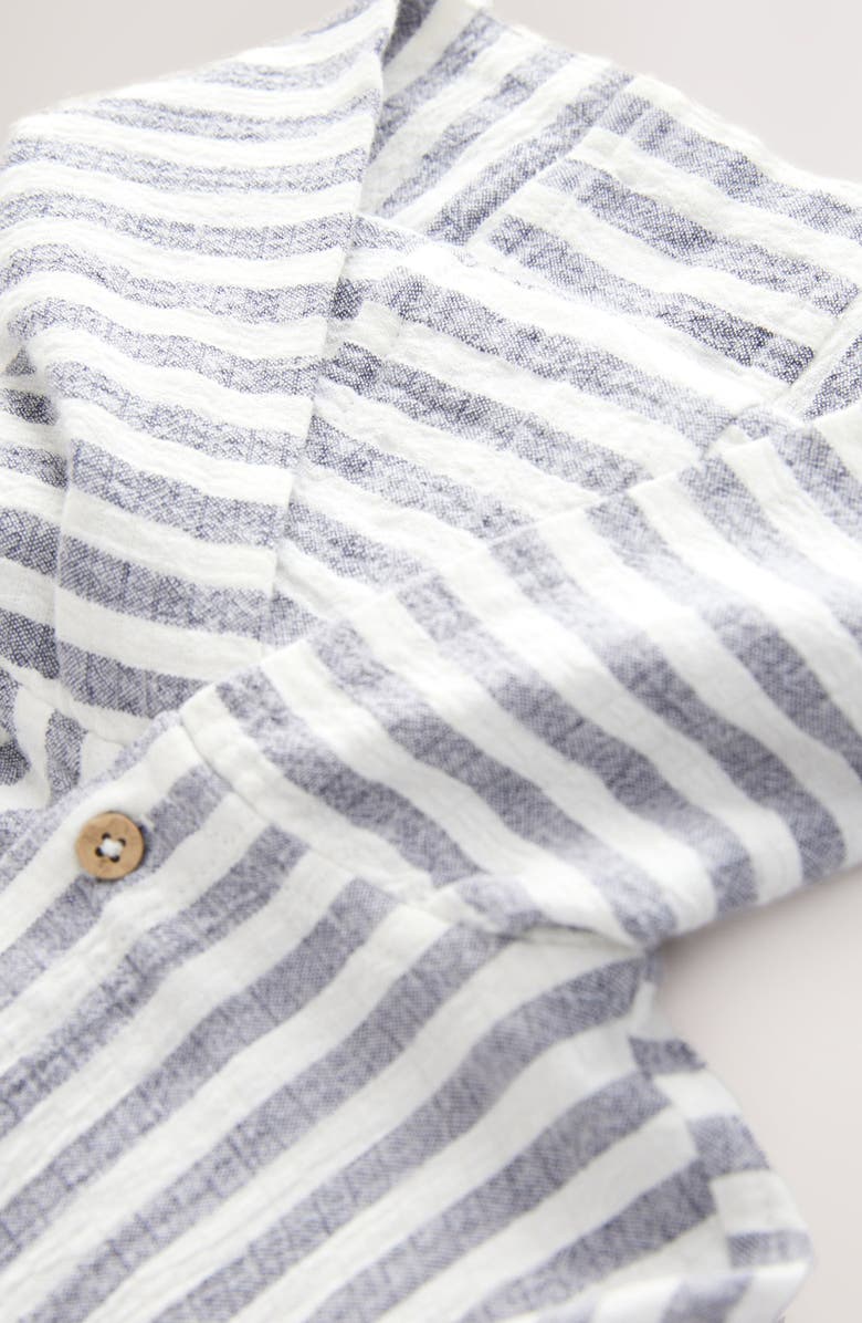 NEXT Kids' Stripe Hooded Shirt Jacket, Alternate, color,