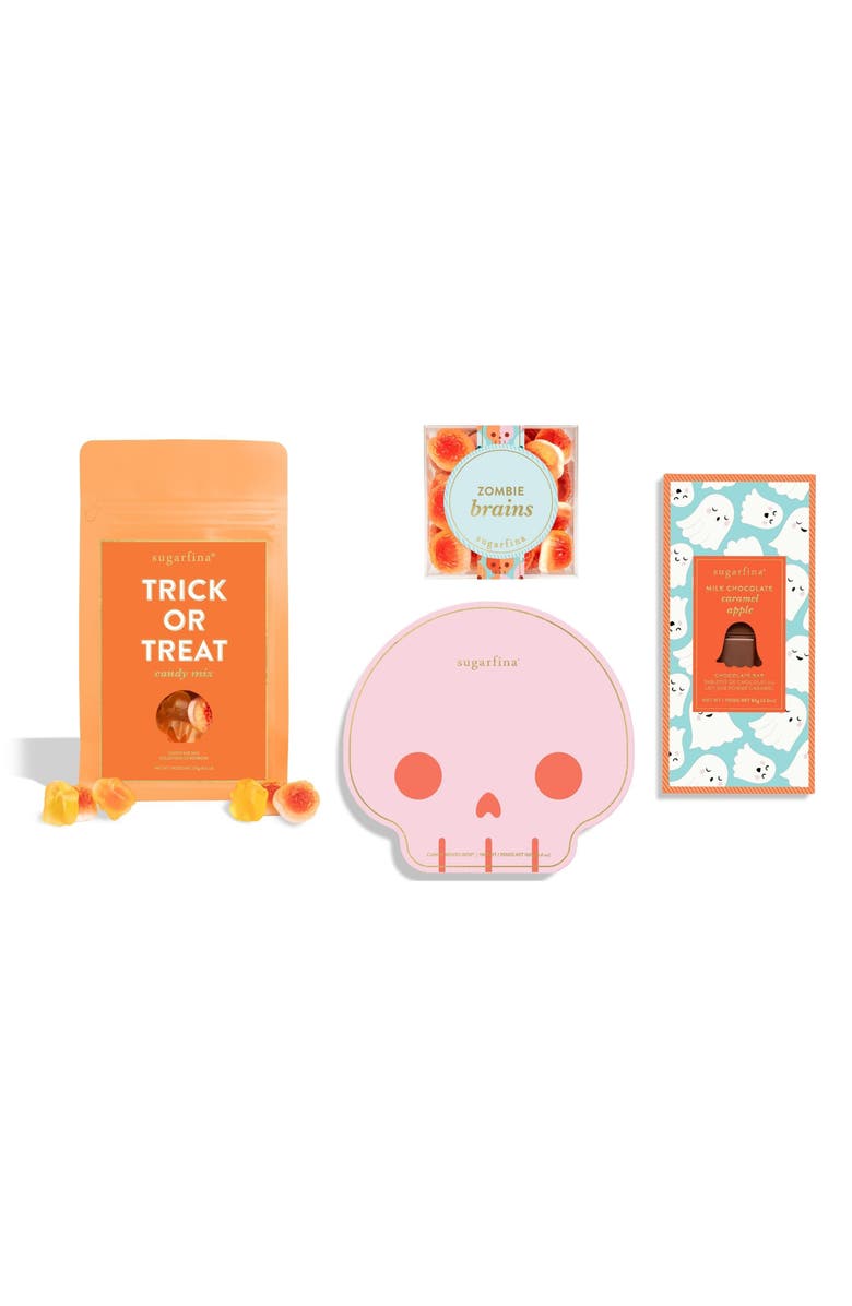 sugarfina For the Ghouls Bento Box, Candy Cube, Mix Bag & Chocolate Bar Bundle, Main, color, 