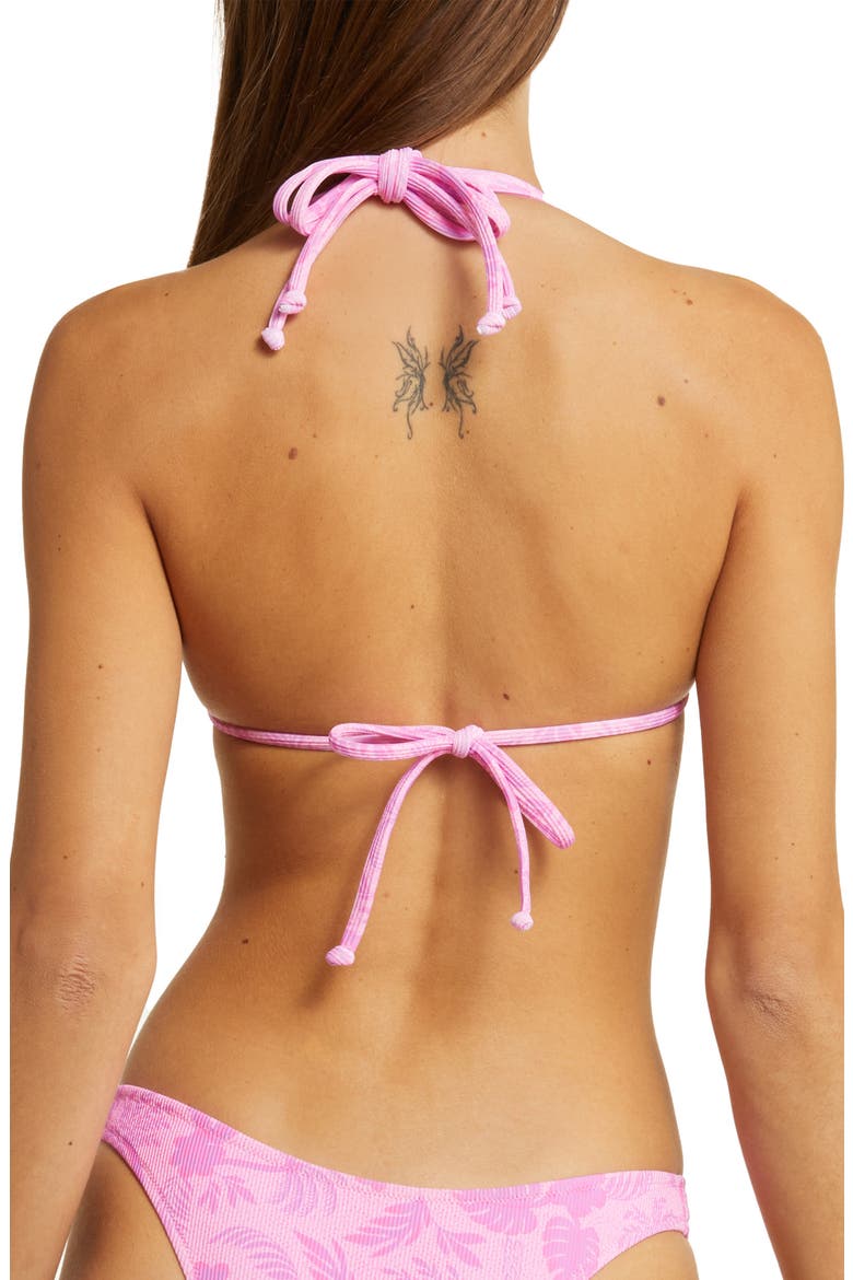 Halter Bikini Top, Alternate, color, FUSCHIA FEVER