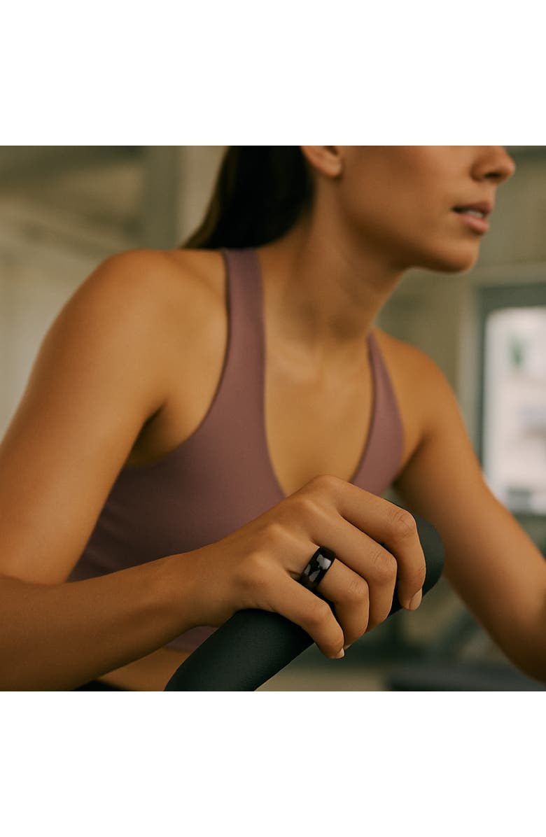 PURSONIC Everyday Wellness Smart Ring - Sleek Health & Sleep Tracker with Magnetic Charging Base, Alternate, color, Black