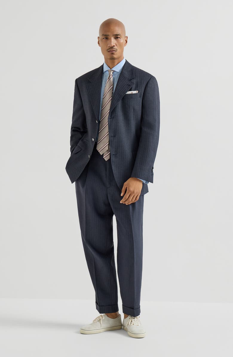 Brunello Cucinelli Oxford shirt, Alternate, color, Azure