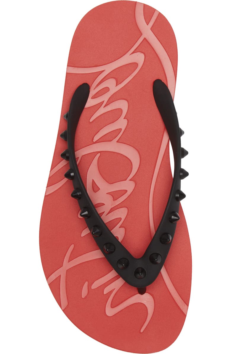 Christian Louboutin Loubi Flip Flop, Alternate, color,