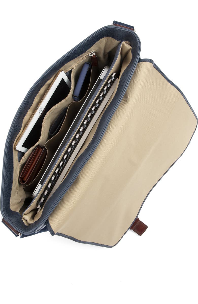 PinoPorte Nino Leather Messenger Bag, Alternate, color,