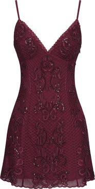 HOUSE OF CB Catarina Beaded Minidress