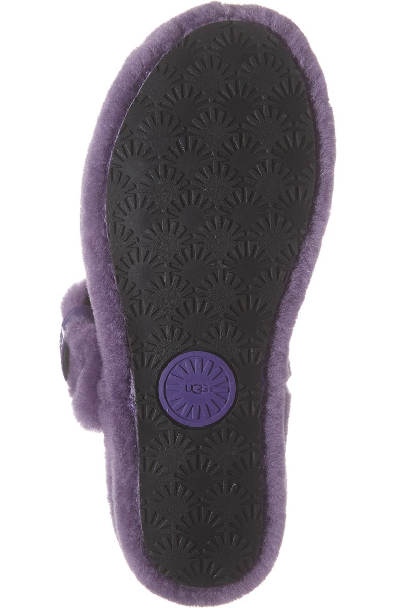 UGG<sup>®</sup> Fuzz Yeah Genuine Shearling Slide, Alternate, color,