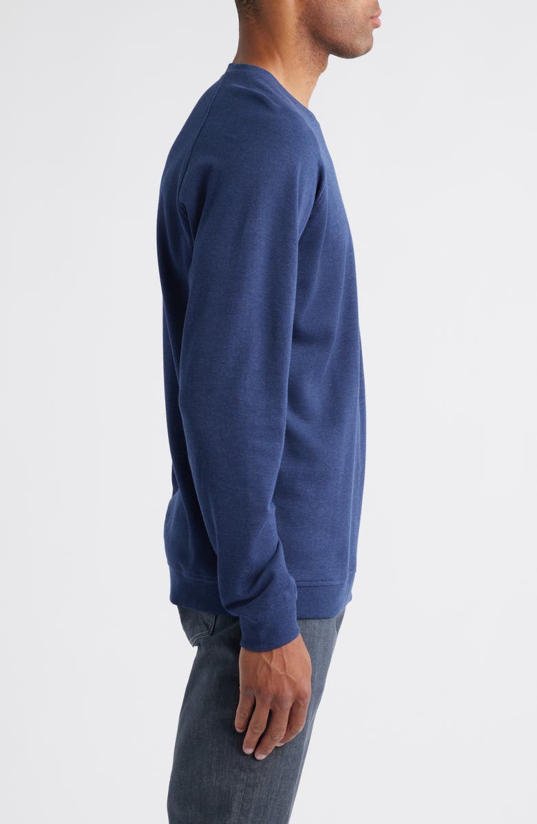 Peter Millar Crown Comfort Piqué Sweatshirt, Alternate, color, Navy