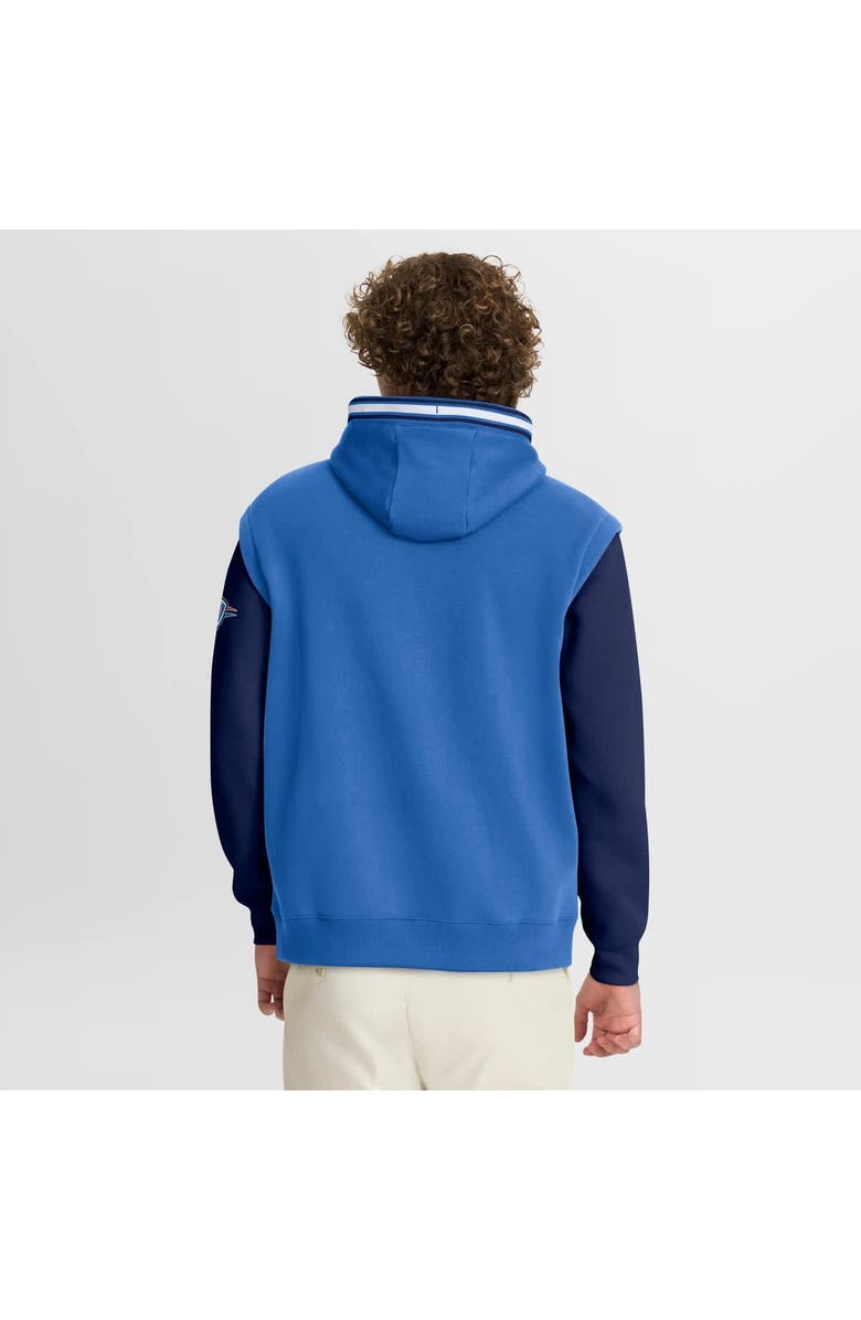 FANATICS Men's Fanatics  Blue/Navy Oklahoma City Thunder Half Court Shot Clock Fastbreak Hoodie, Alternate, color, Blue