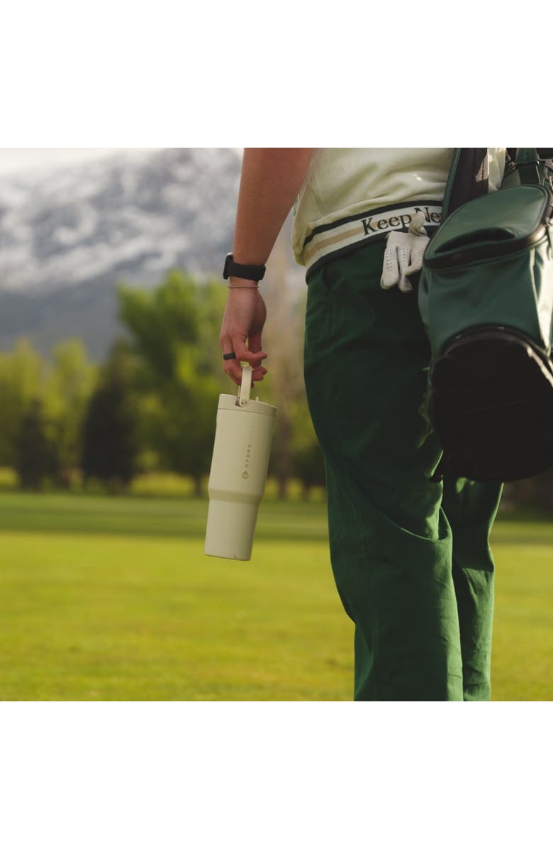 HydroJug Sport Insulated Stainless Steel Water Bottle with Flip Straw and Swivel Handle for Gym & Outdoors, Alternate, color, Black