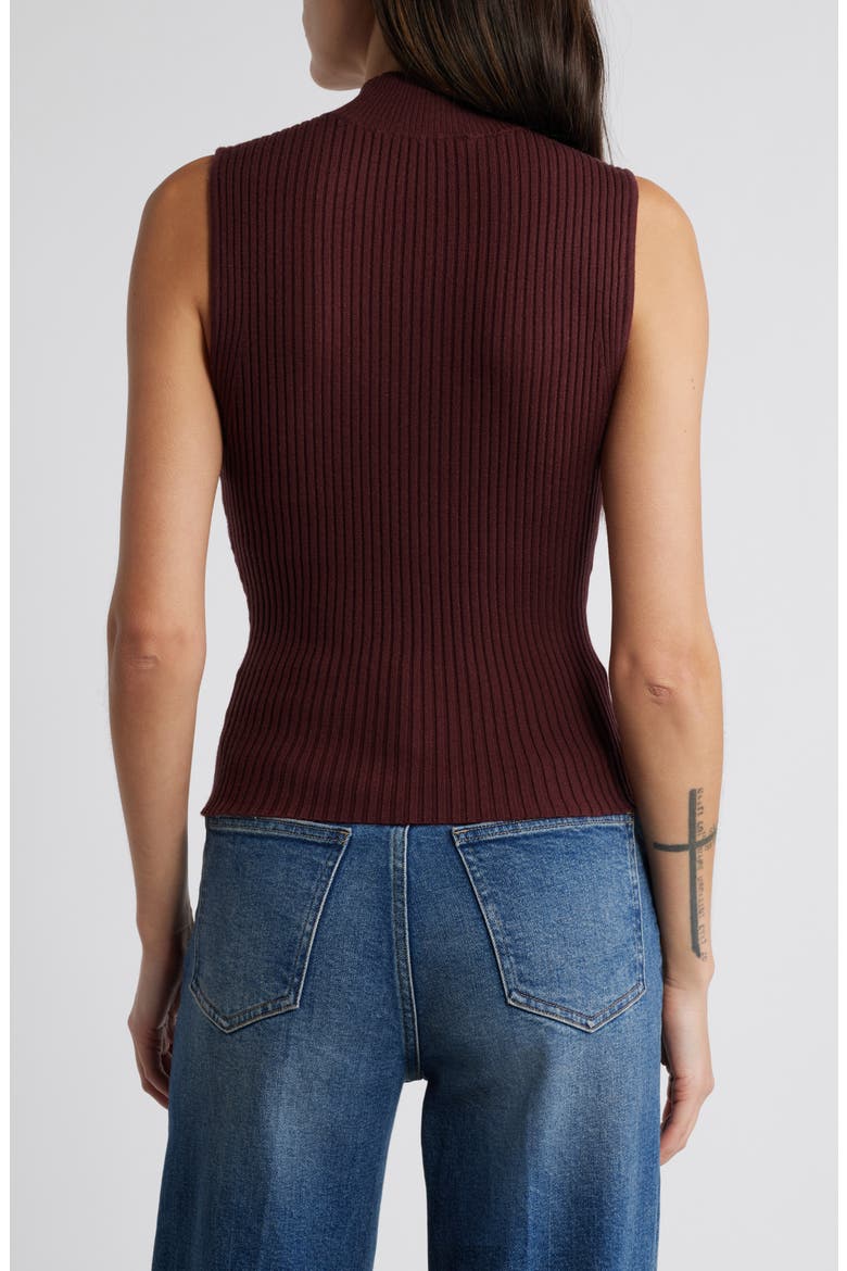 Fidelia Metallic Rib Tank, Alternate, color, OXBLOOD