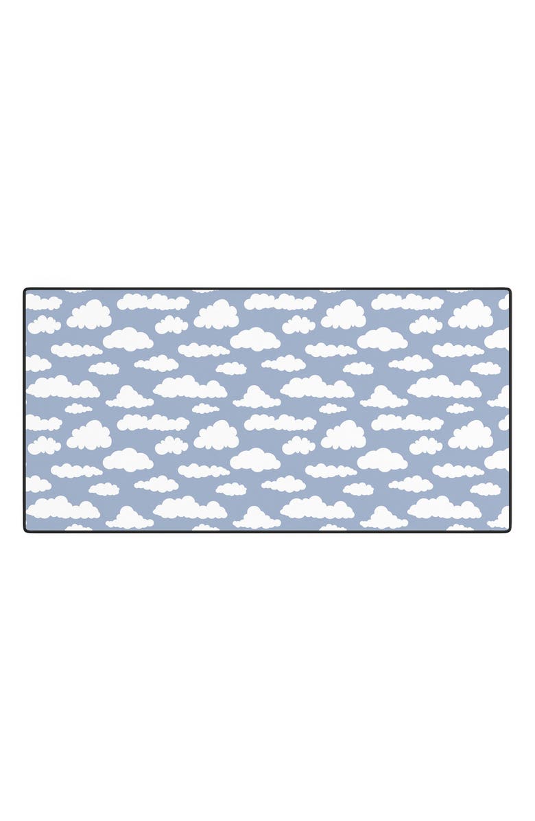 Deny Designs Sky White Cartoon Desk Mat, Main, color, Blue
