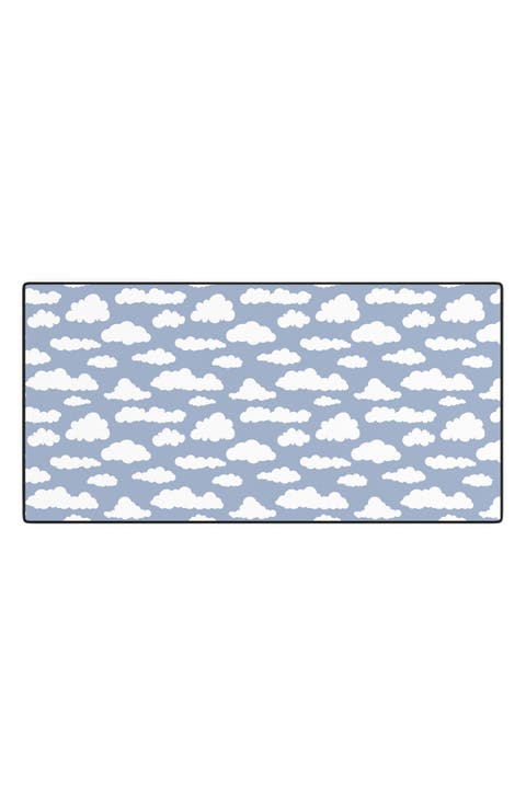 Sky White Cartoon Desk Mat