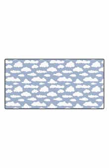 Deny Designs Sky White Cartoon Desk Mat