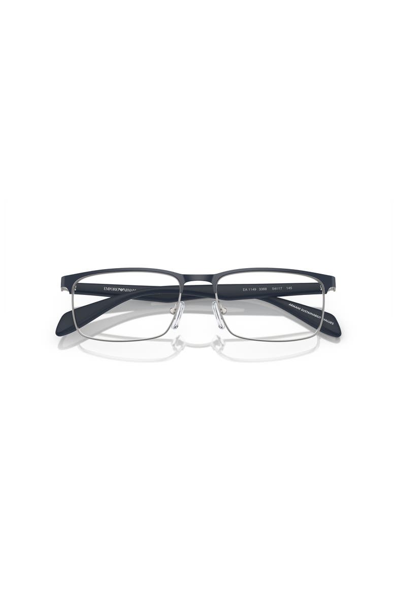56mm Rectangle optical glasses, Alternate, color, Silver