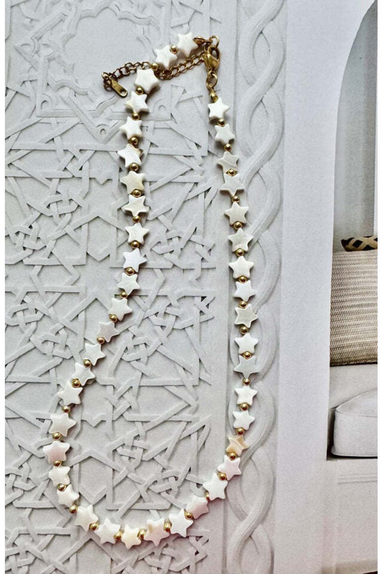 All the Stars in the Sky Necklace, Alternate, color, White