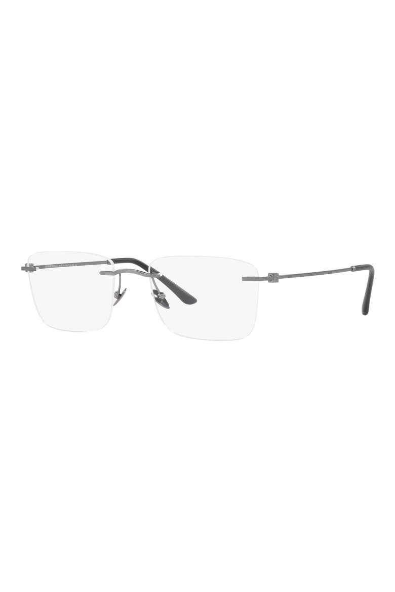 55MM RECTANGLE, Alternate, color, MATTE GUNMETAL / DEMO LENS