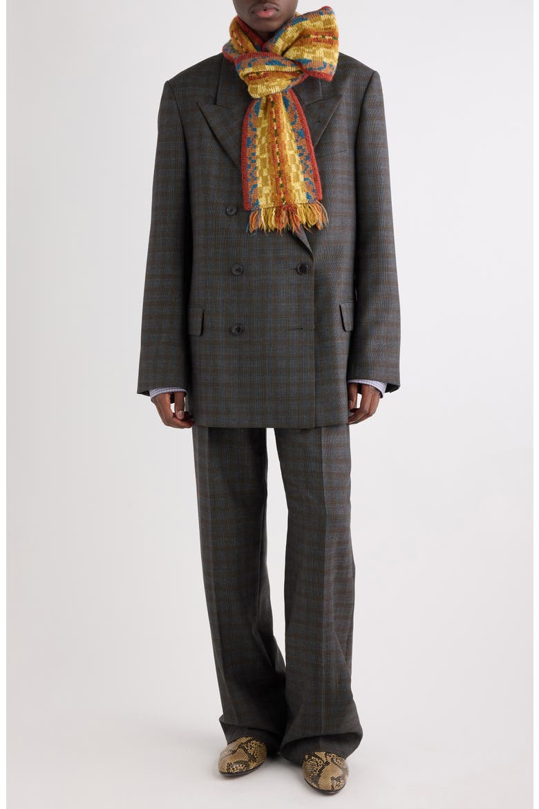 Bosier Double Breasted Wool Jacket, Alternate, color, BROWN