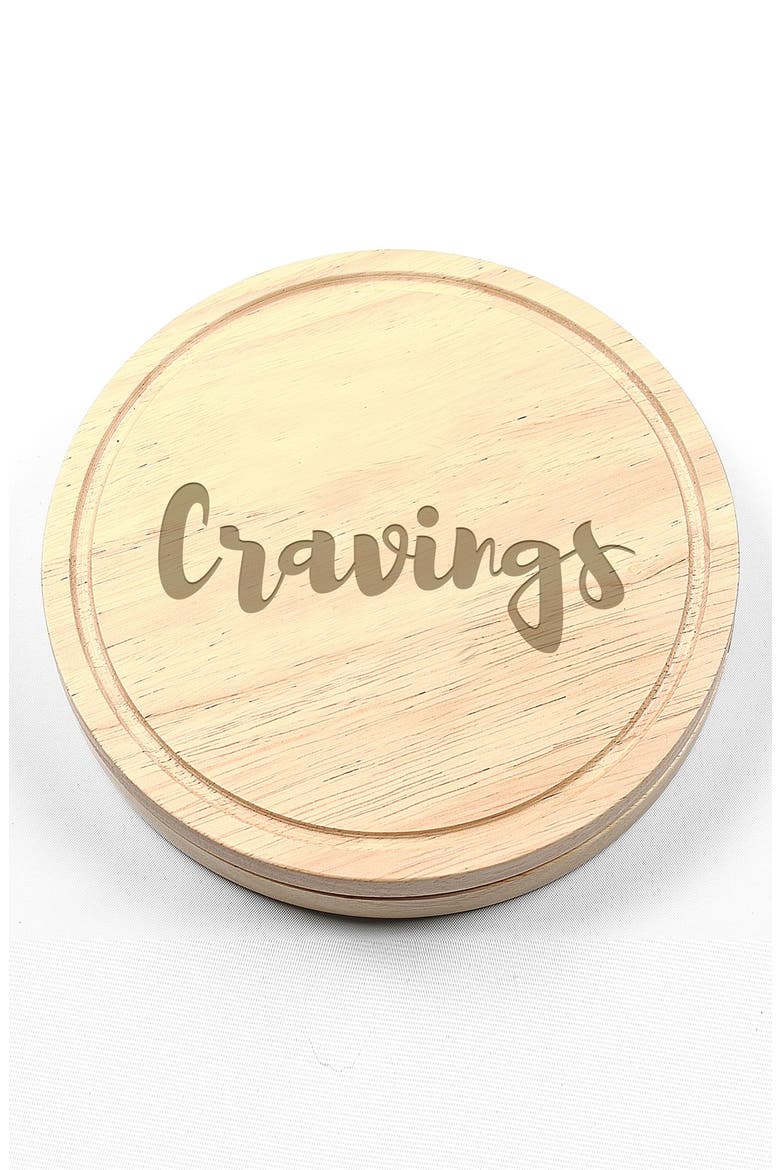 'Cravings' 5-Piece Cheese Board & Utensil Set, Alternate, color, BROWN