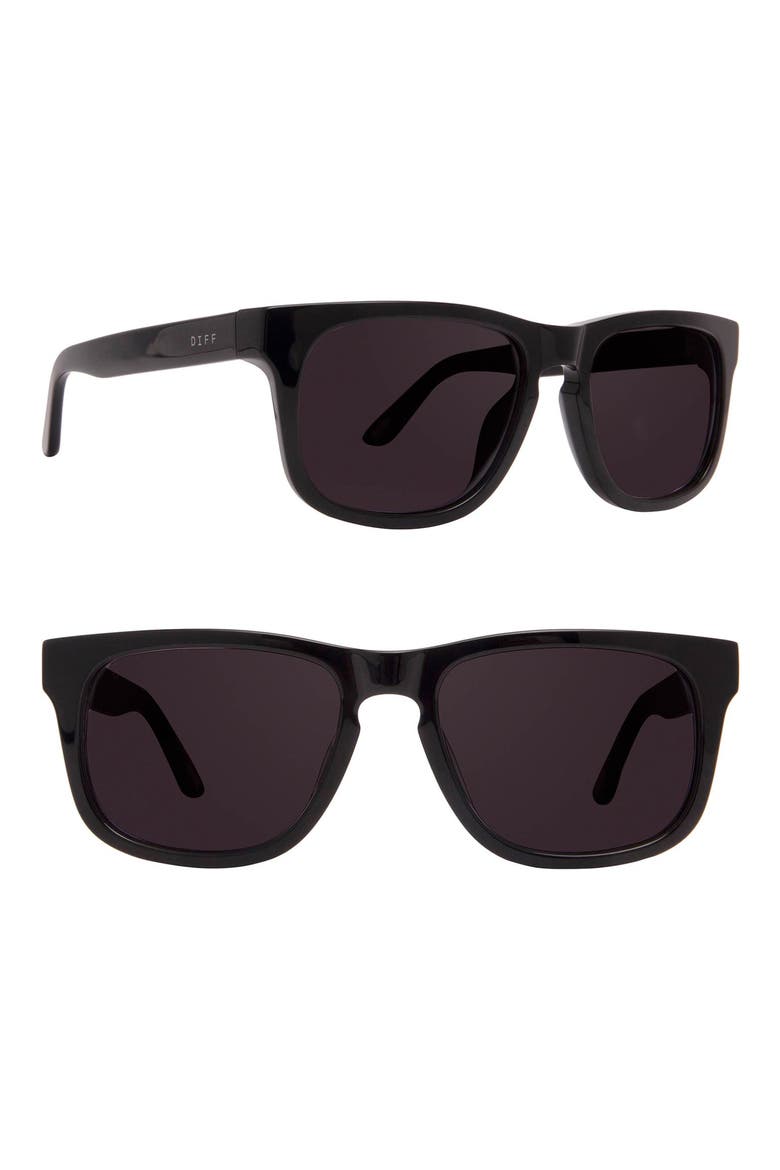 Riley 52mm Sunglasses, Main, color, BLACK/ GREY