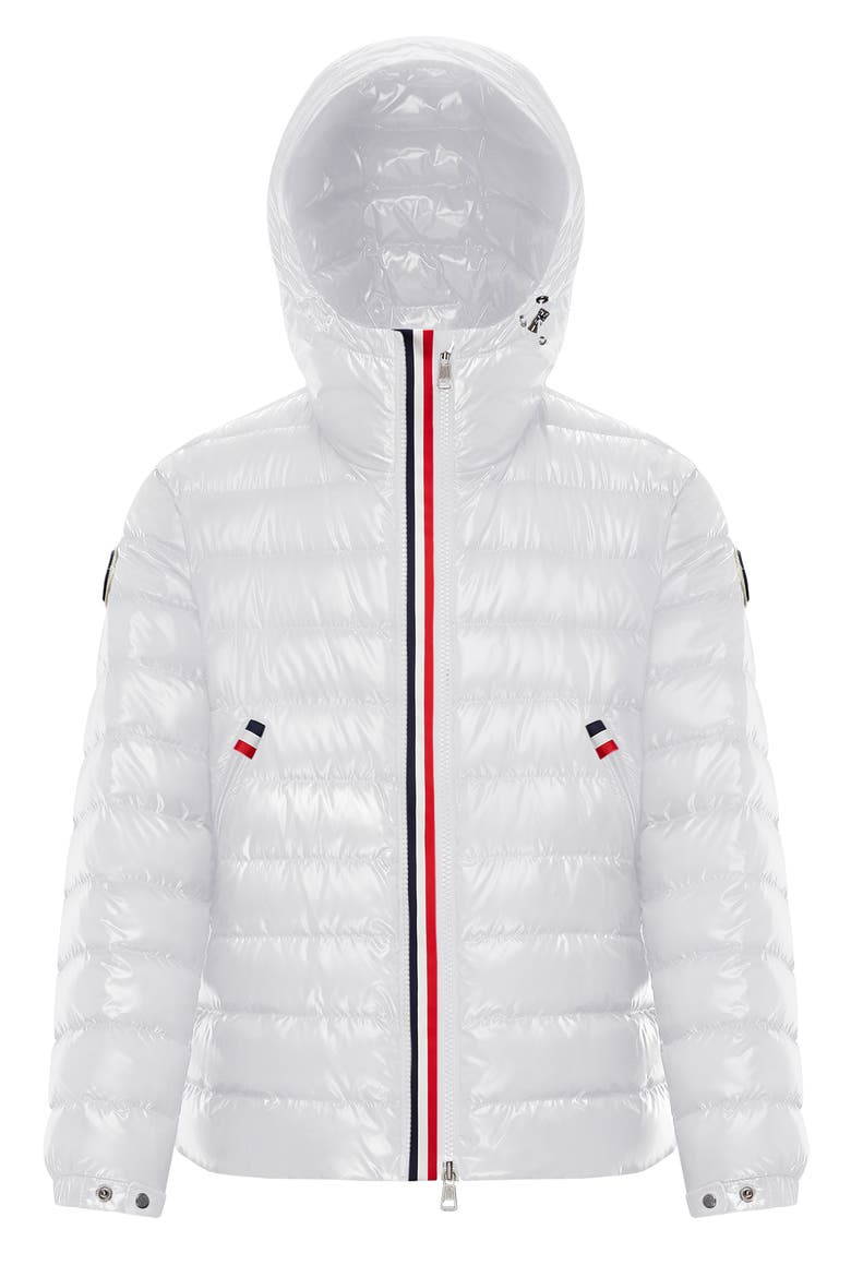 Blesle Water Resistant Down Puffer Coat, Alternate, color, WHITE