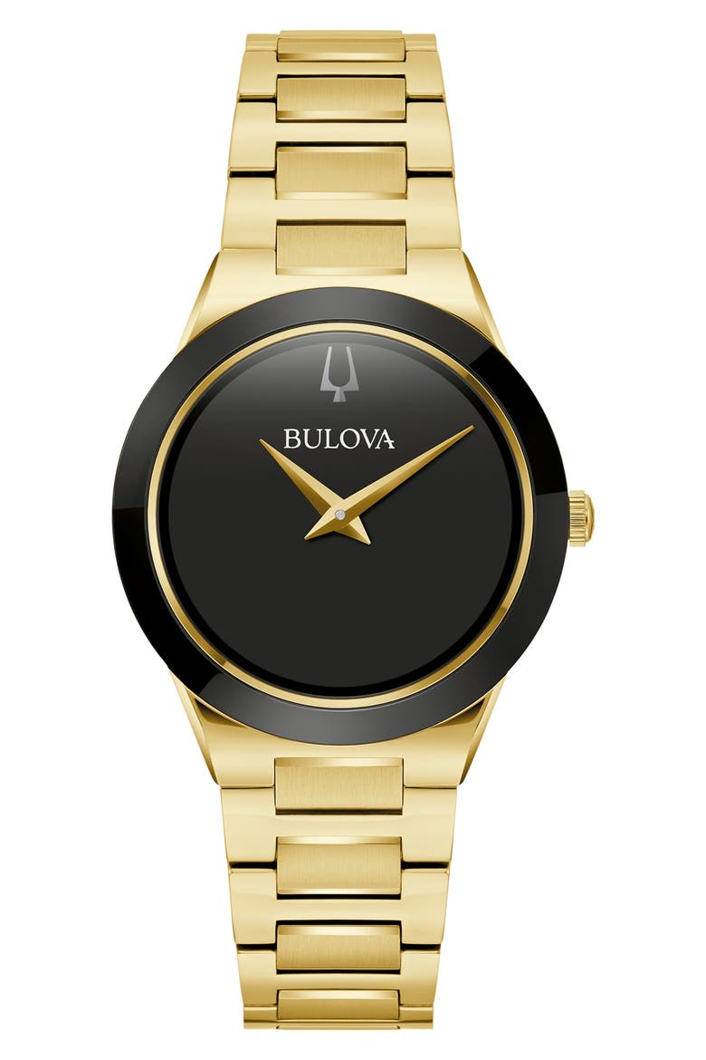 Bracelet Watch, 32mm, Main, color, GOLD/ BLACK
