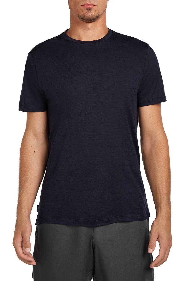 Icebreaker Merino 150 Tech Lite III Short Sleeve T-Shirt, Main, color, Midnight Navy
