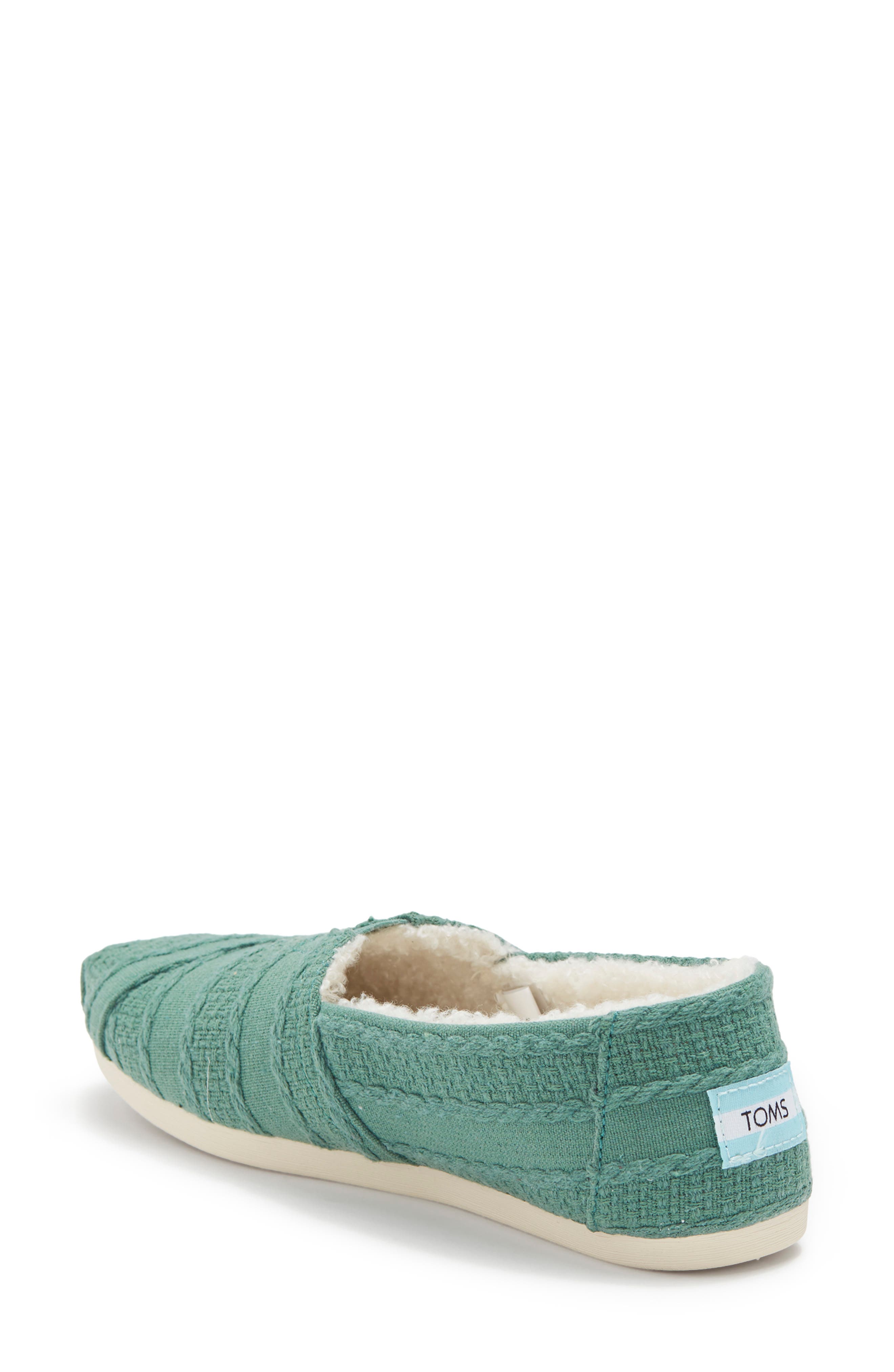 TOMS Alpargata Faux Fur Lined Sneaker, Alternate, color, 