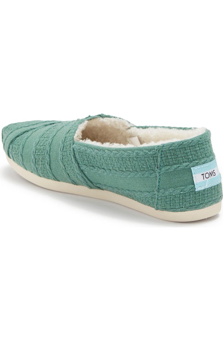 TOMS Alpargata Faux Fur Lined Sneaker, Alternate, color,
