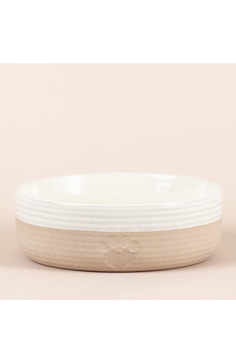 MASON CASH Heart Paw Pet Bowl, 7 Inch 32oz Cream & Tan, Alternate, color, Beige