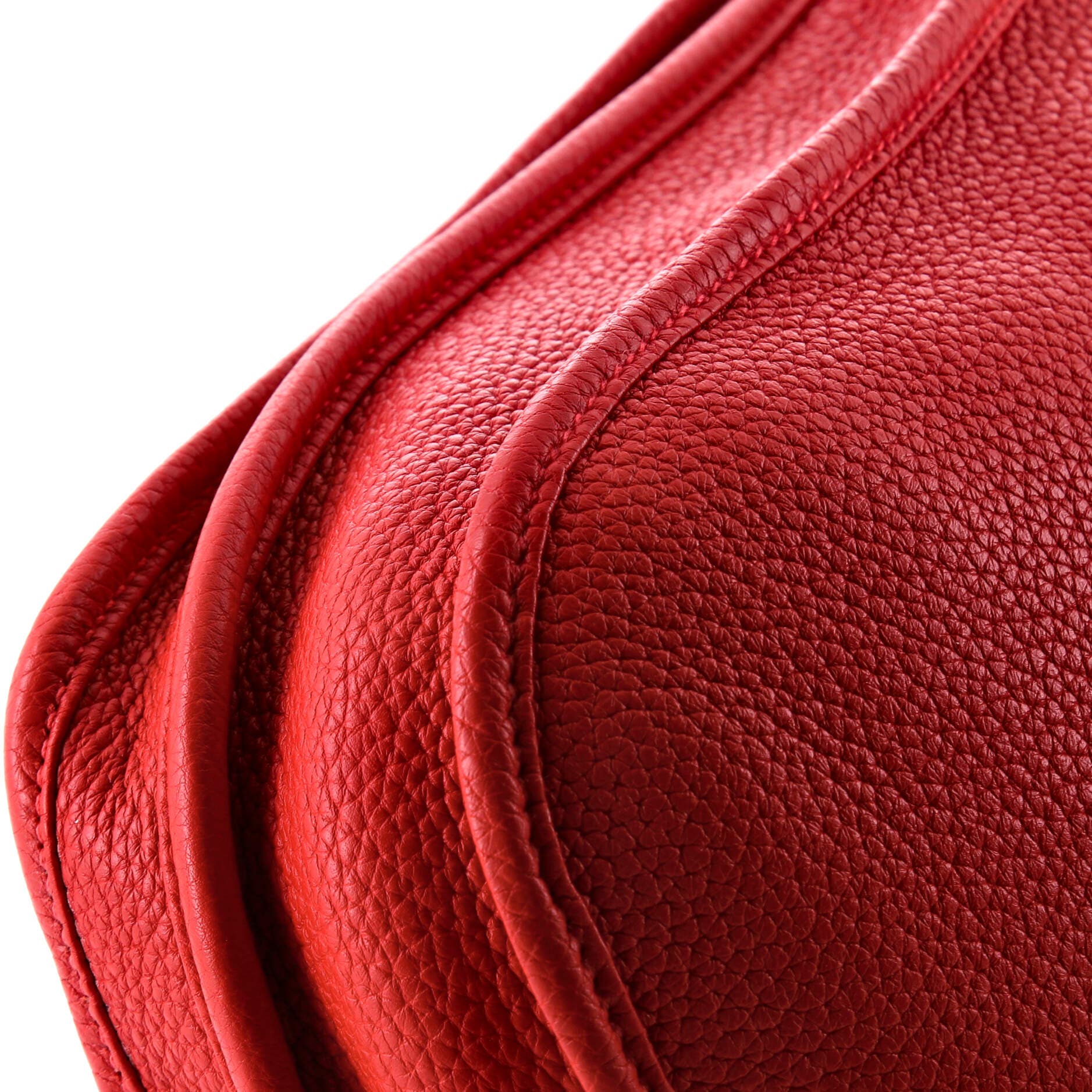 Pre-Owned Hermes Evelyne Bag Gen III Clemence PM, Alternate, color, Rouge Casaque