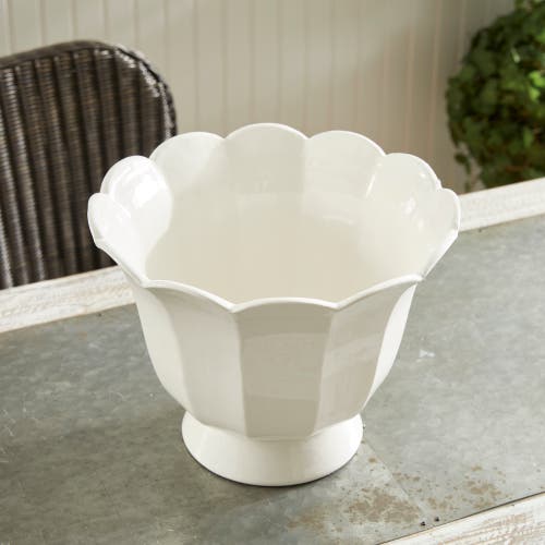 Napa Home & Garden Mirabelle Fluted Cachepot Large In White