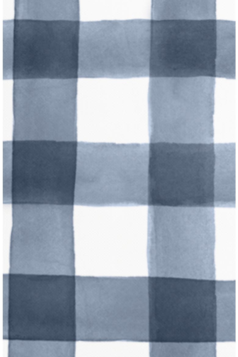 Classic Navy Check Pillow, Alternate, color, Blue