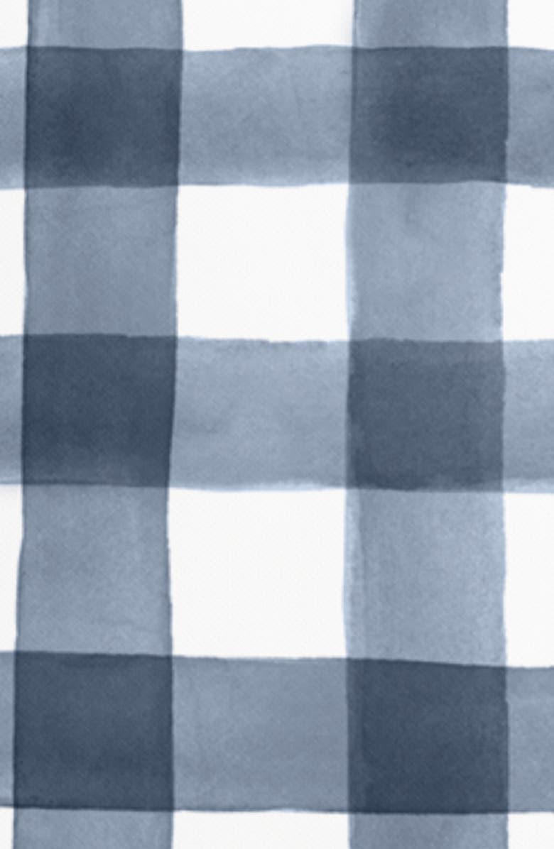 Winterborne Decor Classic Navy Check Pillow, Alternate, color, Blue