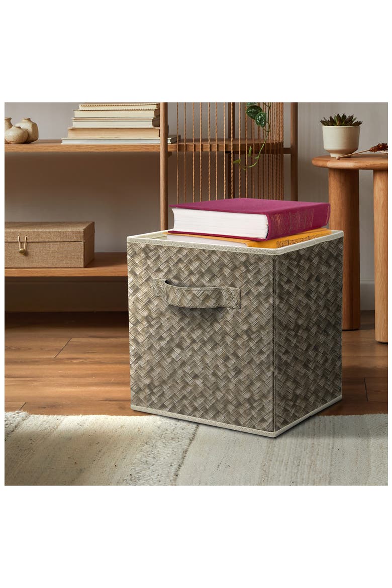 Storage Cube, Alternate, color, WOVEN BEIGE