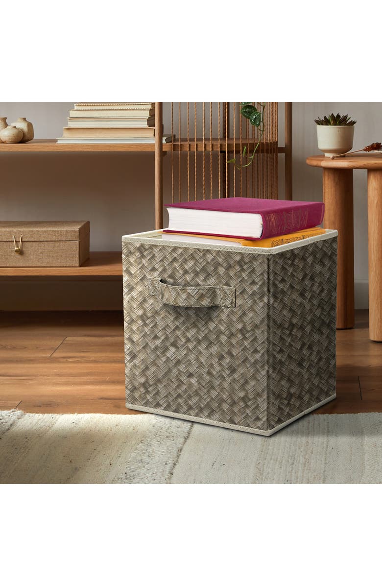 SORBUS Storage Cube, Alternate, color, Woven Beige