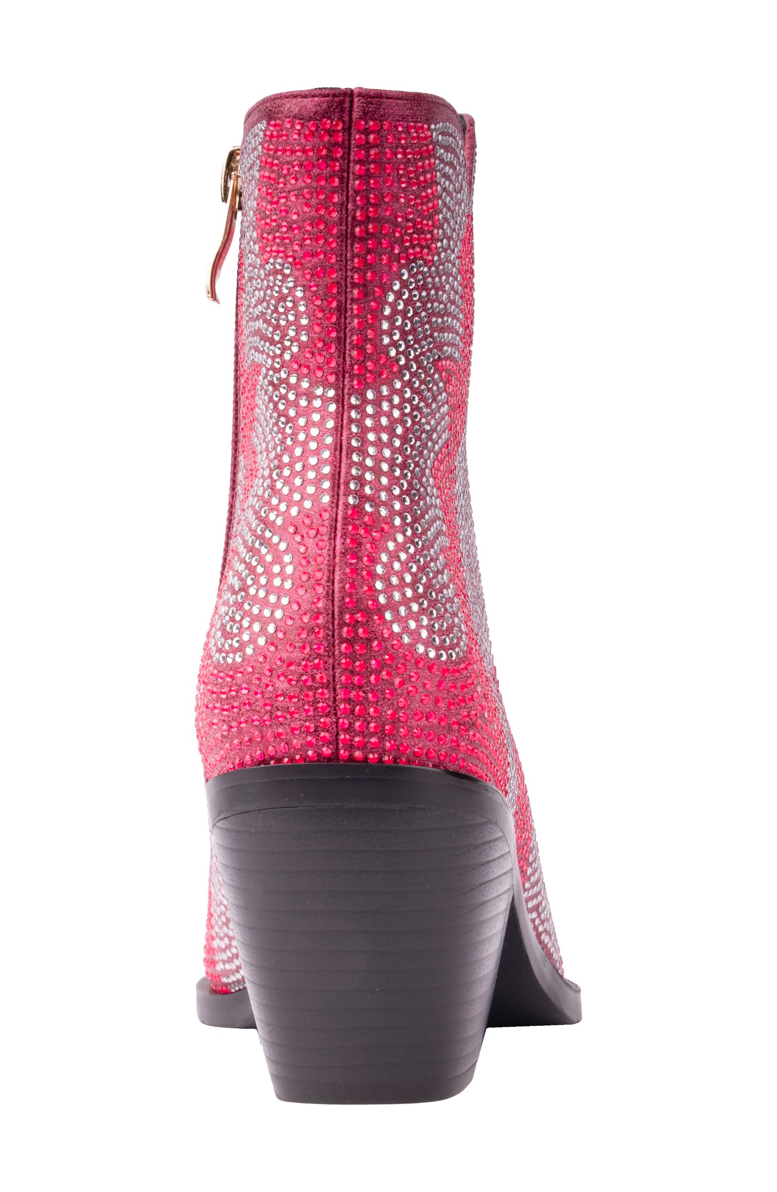 NINETY UNION Forever Rhinestone Embellished Bootie, Alternate, color, Fuchsia