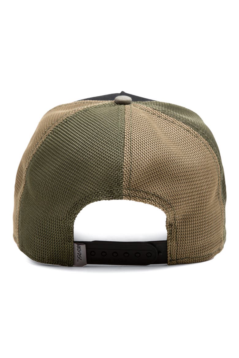 Gator Patch Trucker Hat, Alternate, color, OLIVE
