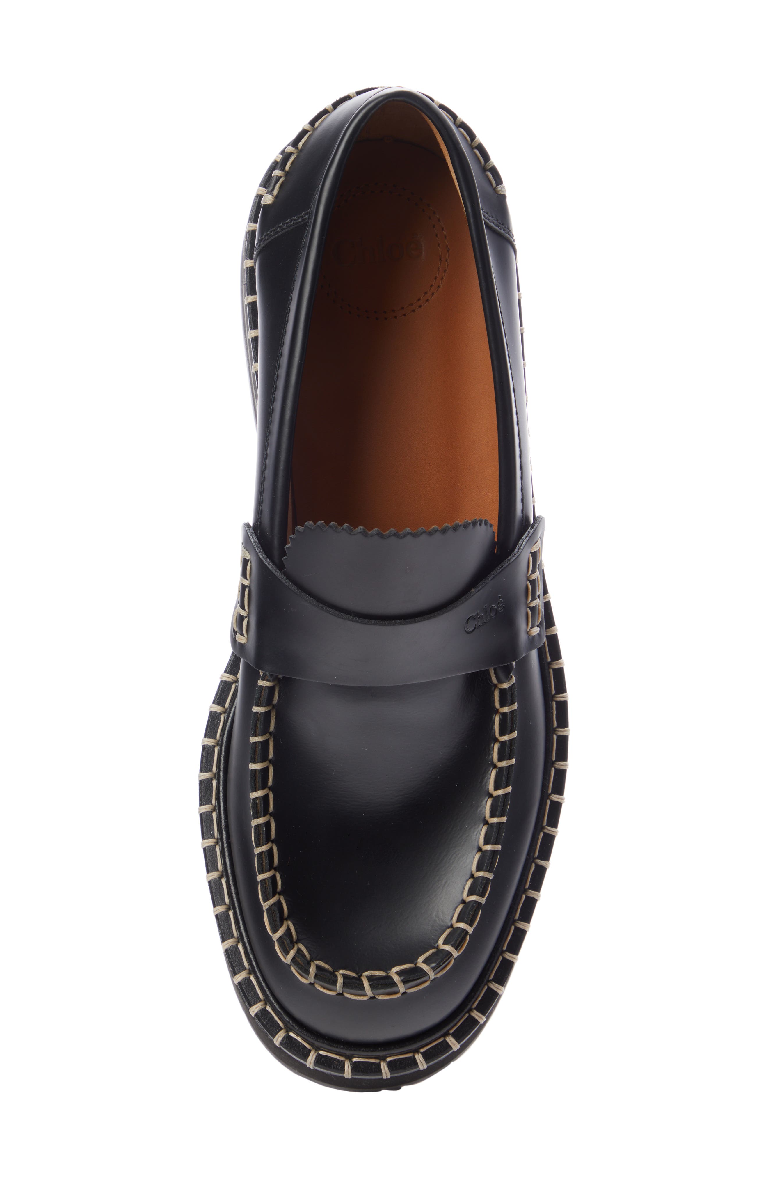 Chloé Noua Stitch Detail Loafer, Alternate, color, 