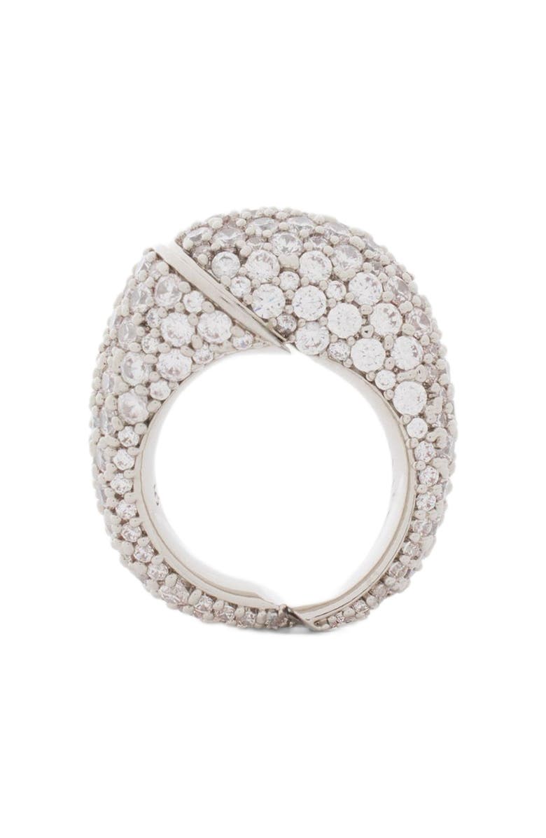 Lanvin Haute Séquence Rhinestone Ring, Alternate, color, Silver-Crystal